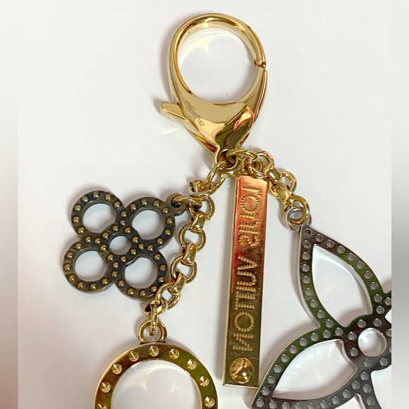 LOW START Louis Vuitton Bijoux Sac Tapage Gold Tone Key Ring Bag Charm - Picture 6 of 10